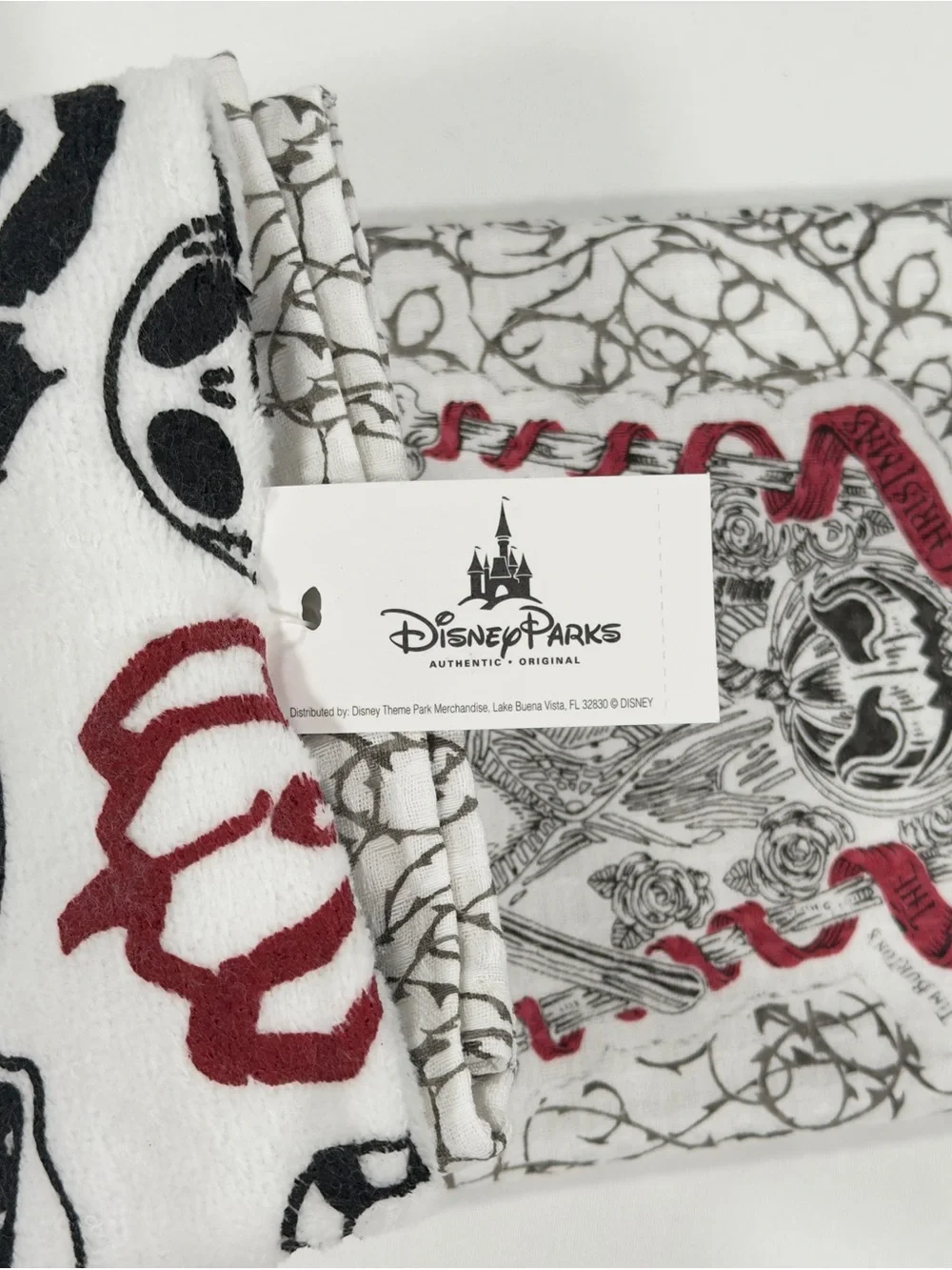 Disney Parks Nightmare Before Christmas Jack Sally Kitchen Towels 2 Pack Set NWT